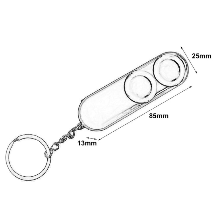 2 PCS 120dB Self Defense Anti-rape Device Dual Speakers Loud Alarm Safety Personal Security Keychain, Random Color Delivery 2 PCS 120dB Self Defense Anti-rape Device Dual Speakers Loud Alarm Safety Personal Security Keychain, Random Color Delivery